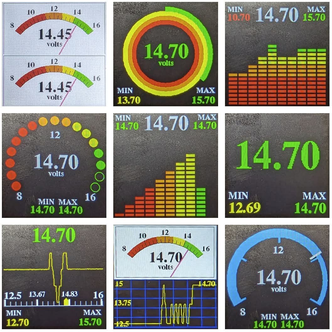 LF Audio Dual-Source Automotive Voltmeter