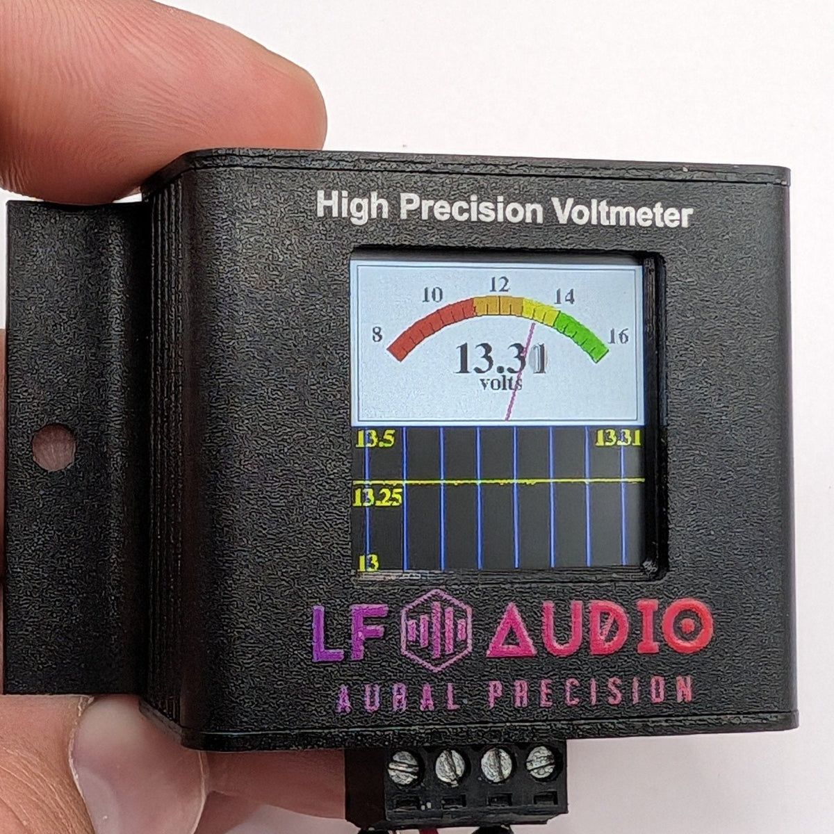 LF Audio Dual-Source Automotive Voltmeter