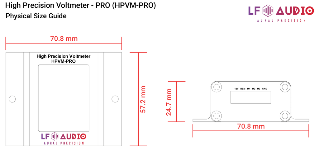 LF Audio Automotive Digital Voltmeter