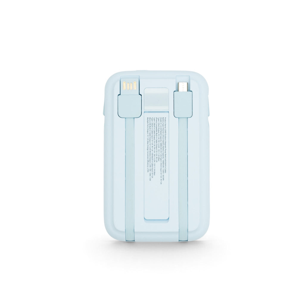 Tidalwave 10,000mAh Magnetic Power Bank with Built-In Cables