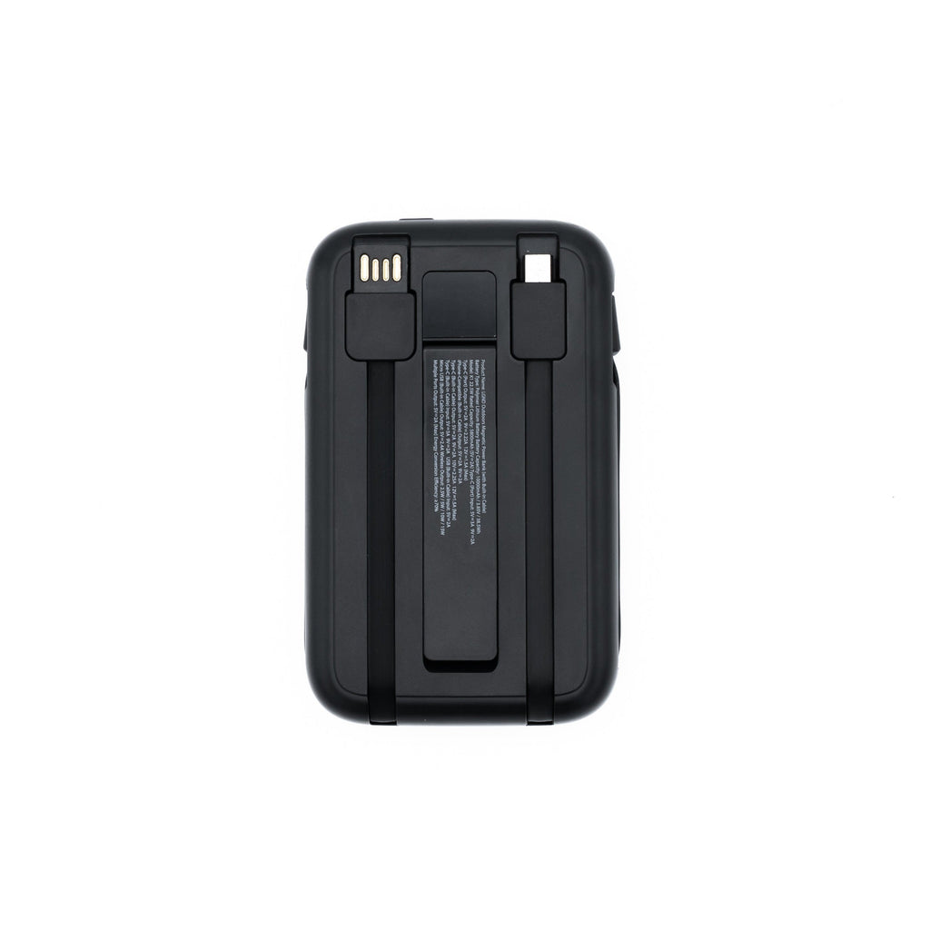 Tidalwave 10,000mAh Magnetic Power Bank with Built-In Cables