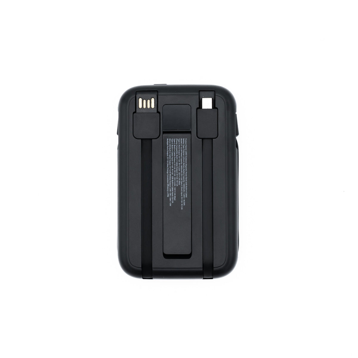 Tidalwave 10,000mAh Magnetic Power Bank with Built-In Cables