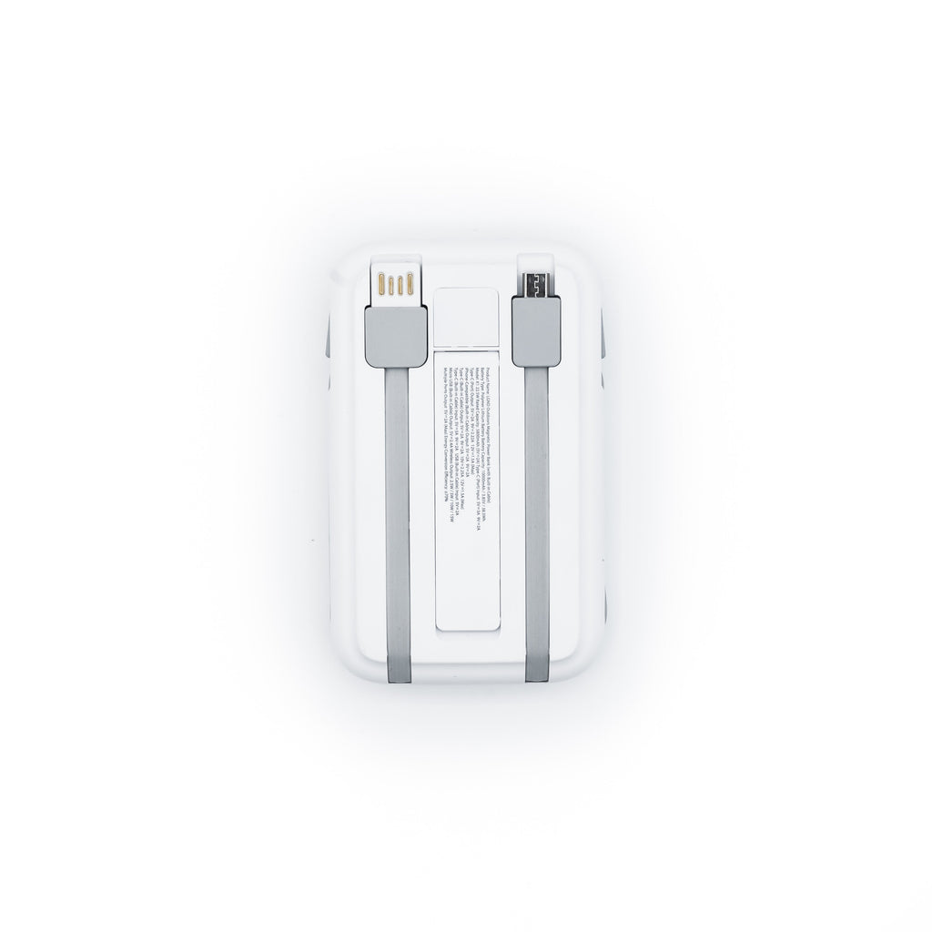 Tidalwave 10,000mAh Magnetic Power Bank with Built-In Cables