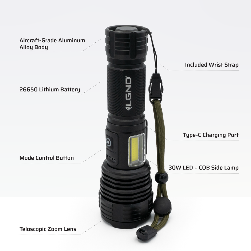 Tidalwave High-Intensity Handheld Flashlight