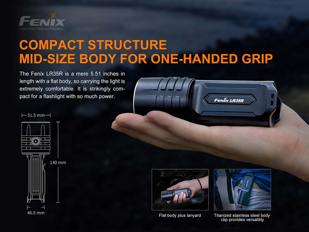 Fenix High-Output Rechargeable Flashlight
