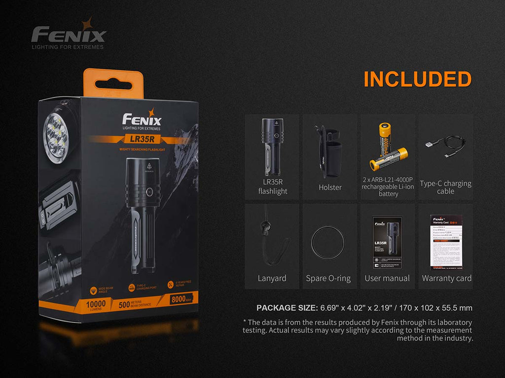 Fenix High-Output Rechargeable Flashlight