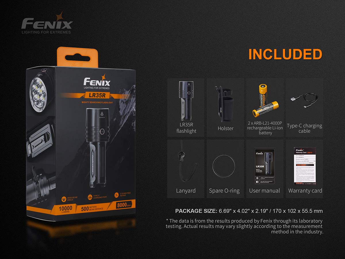 Fenix High-Output Rechargeable Flashlight