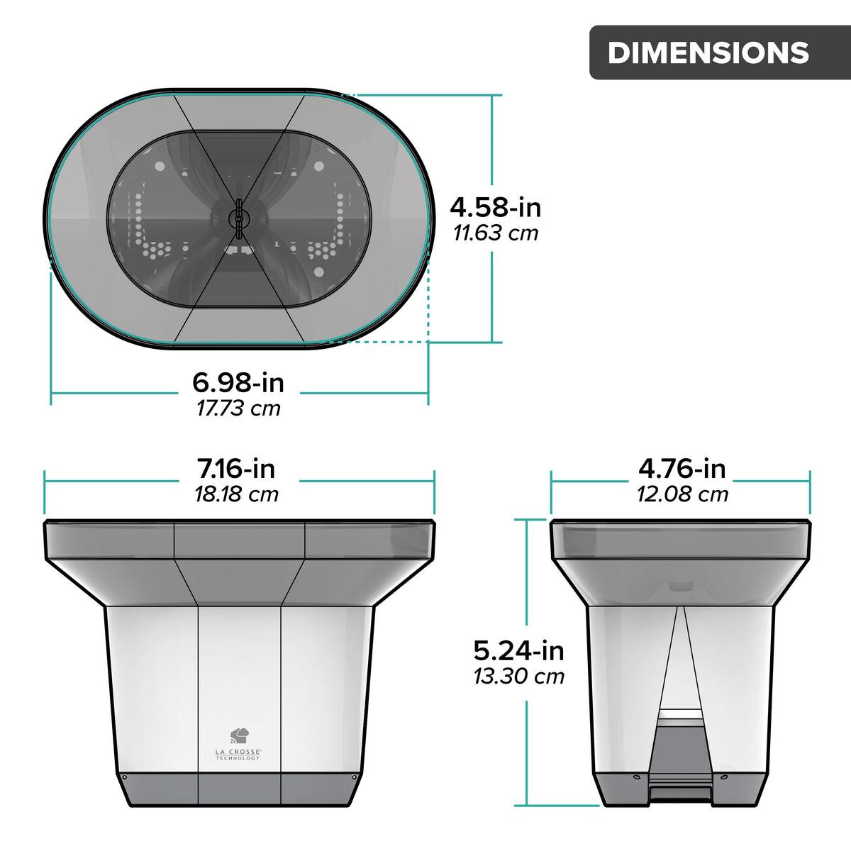 La Crosse Technology Wireless Rain Gauge Sensor