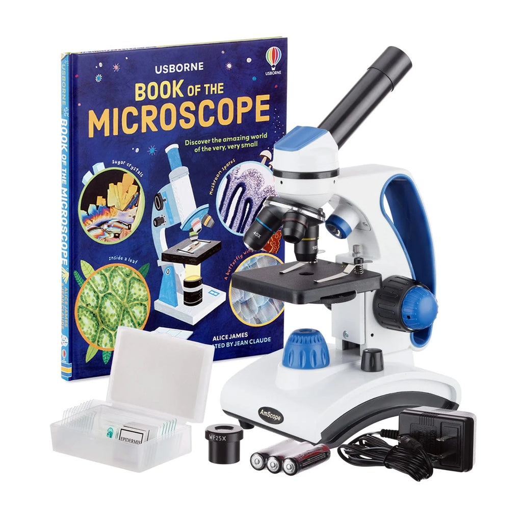 AmScope Dual-Illumination Monocular Microscope Kit