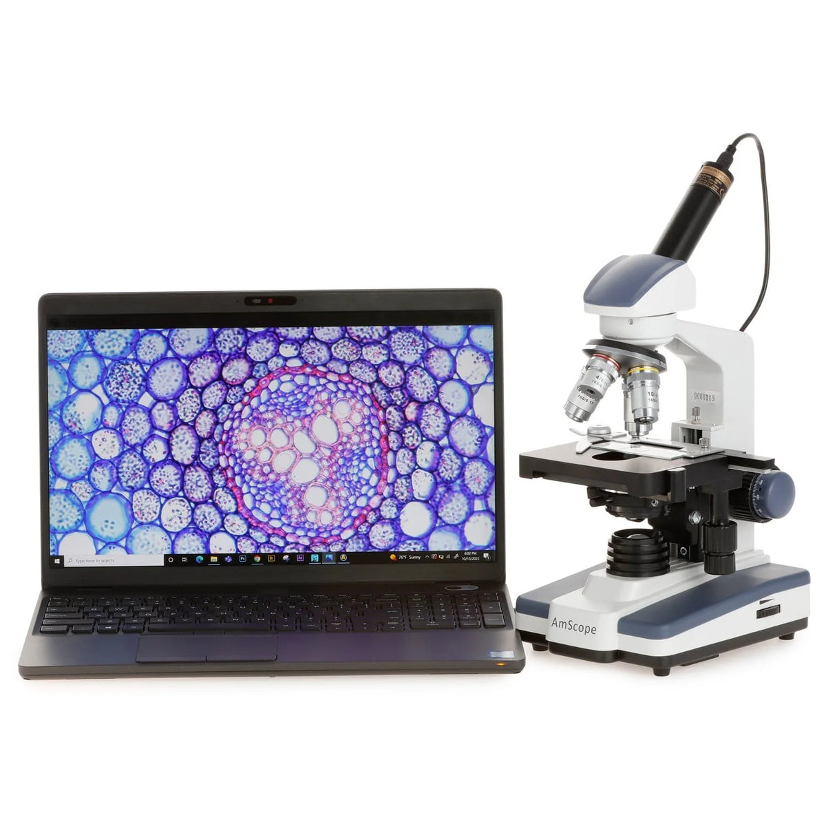 AmScope Monocular Microscope with Digital Camera