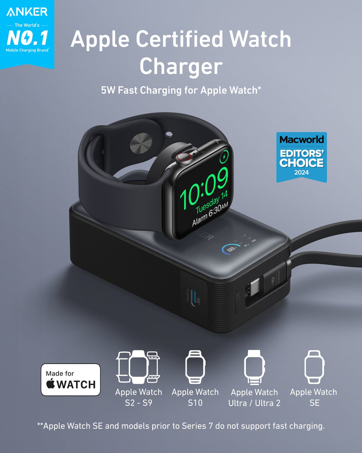 beta-anker-us Power Bank with Apple Watch Charger