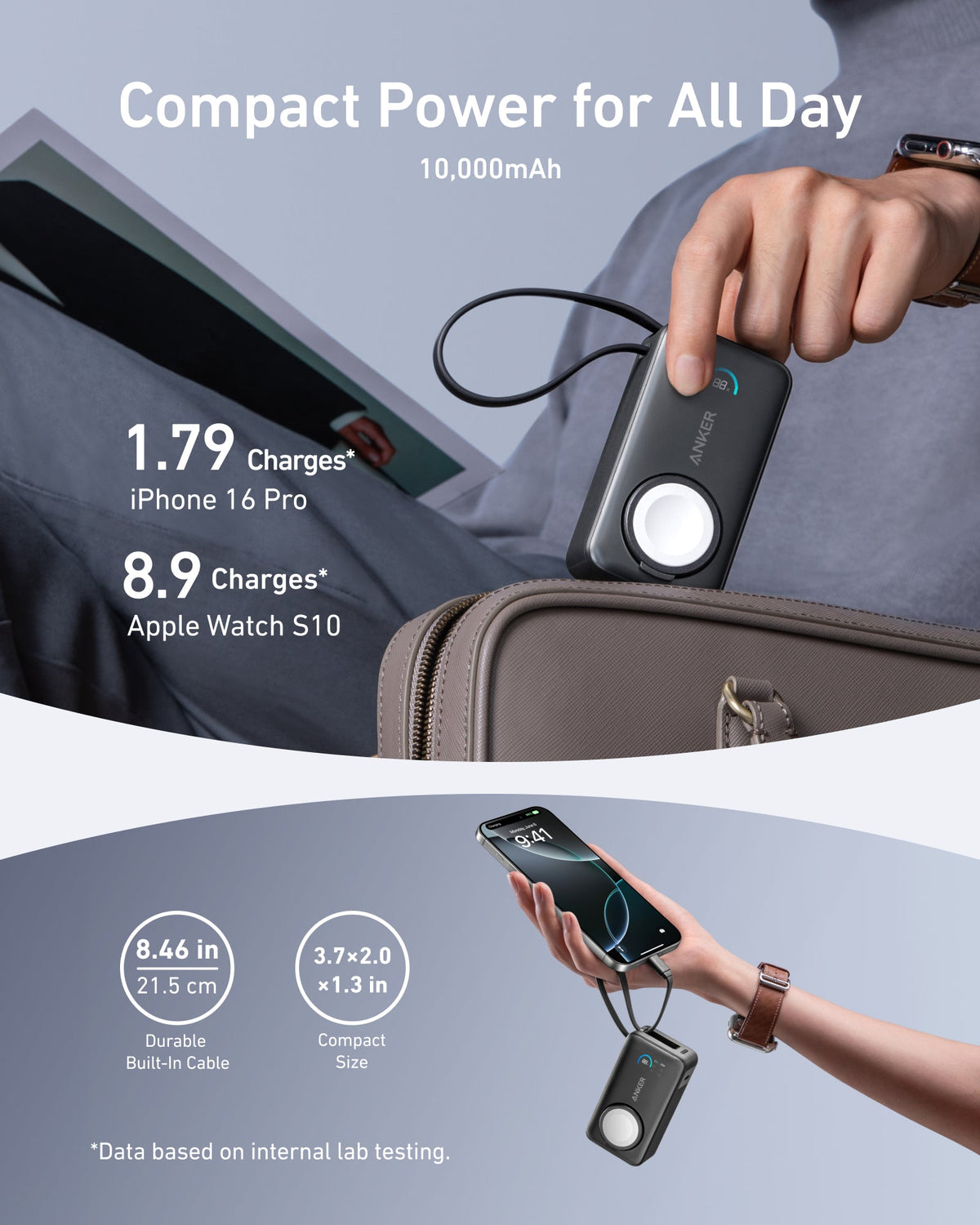 beta-anker-us Power Bank with Apple Watch Charger