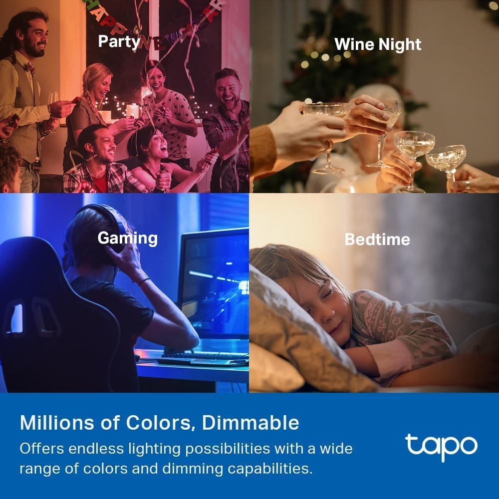 Tapo Matter RGBW Smart LED Bulb 2-Pack