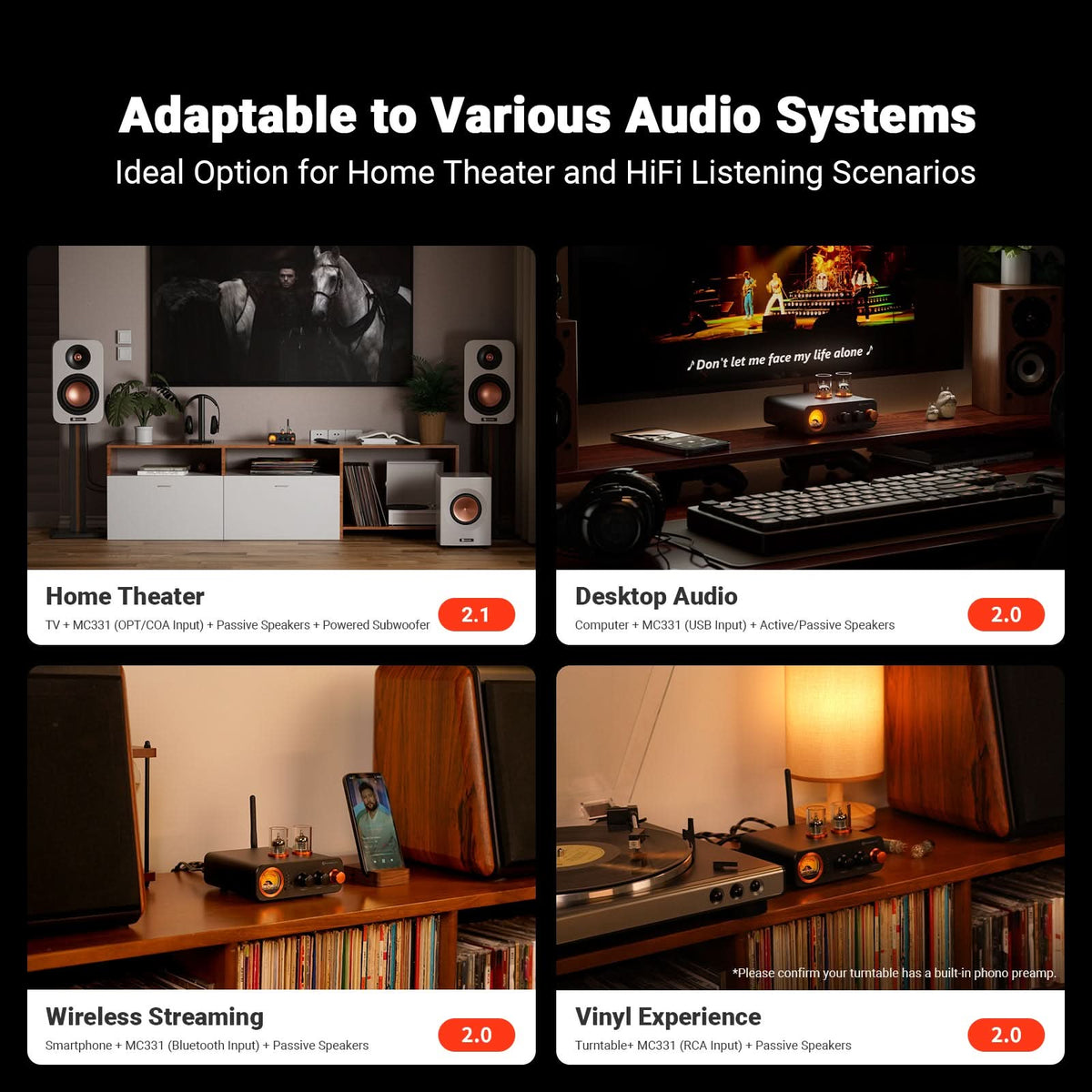 Fosi Audio Integrated Tube Amplifier