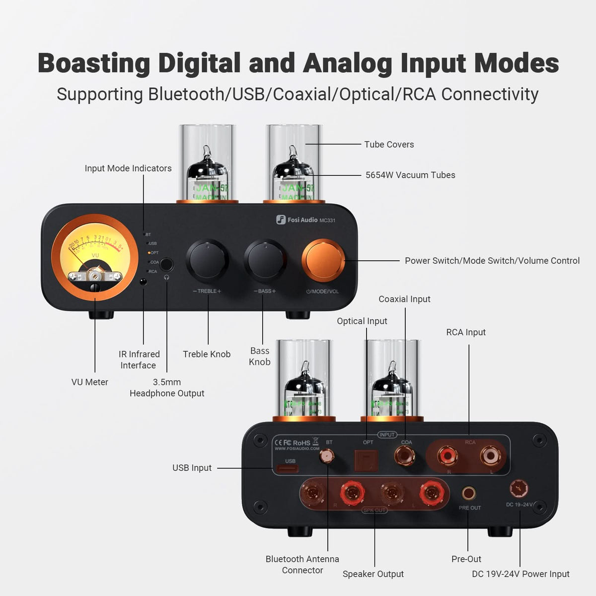 Fosi Audio Integrated Tube Amplifier