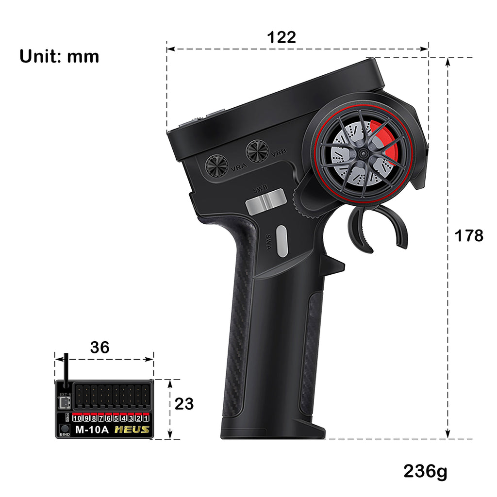 Meus Racing RC Transmitter Kits and Receiver Options