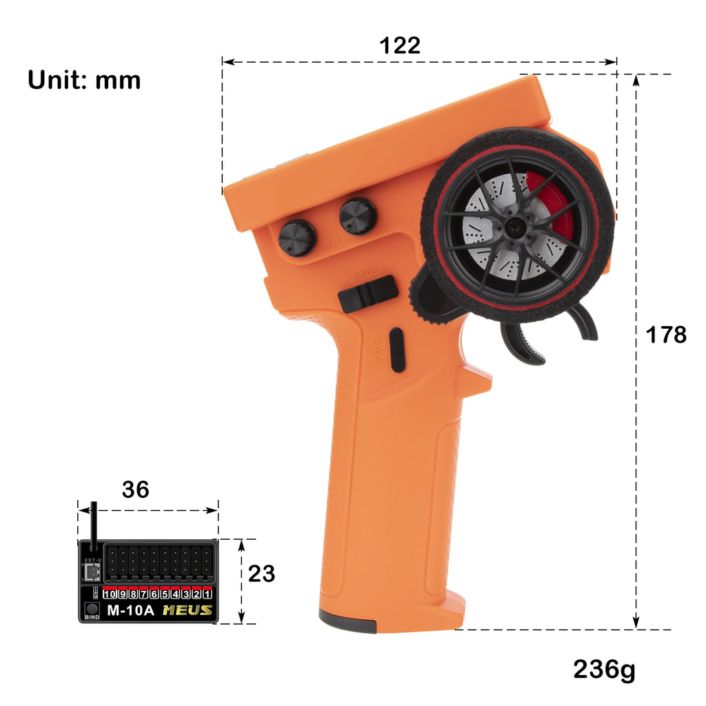 Meus Racing RC Transmitter Kits and Receiver Options