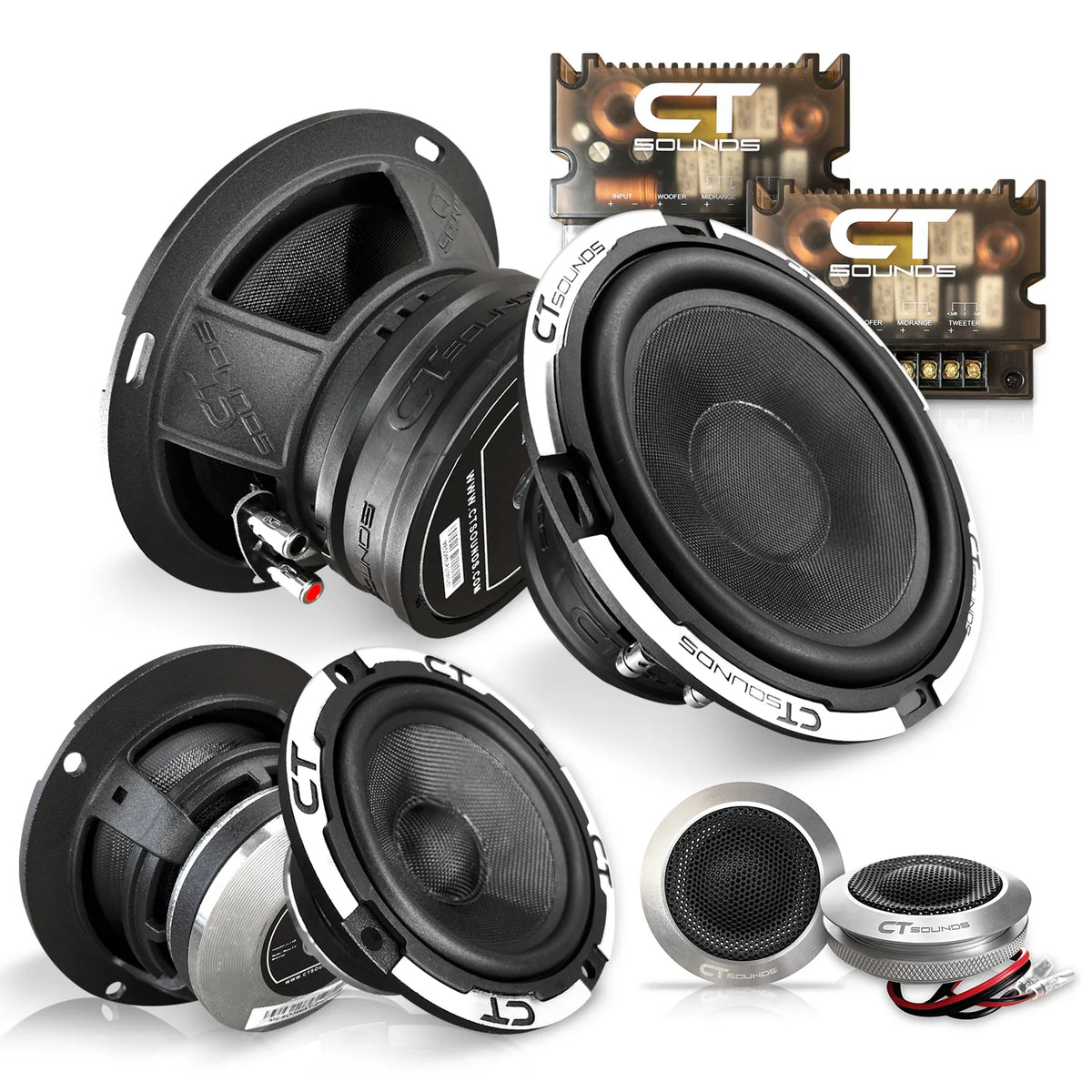 CT Sounds Component Car Speaker Set