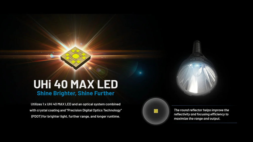 Nitecore Long-Throw Rechargeable Flashlight
