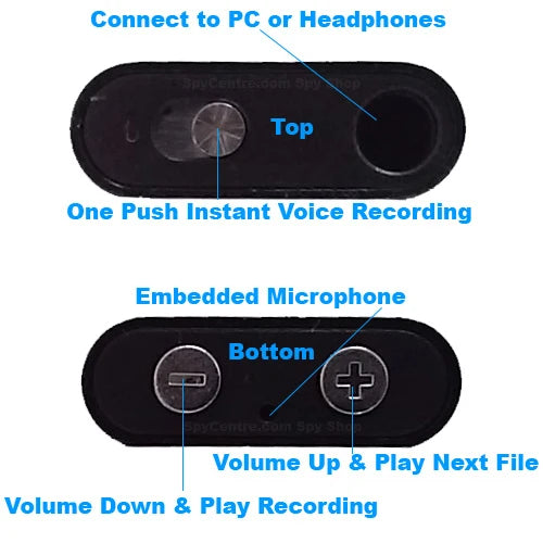 SpyCentre Security Mini Digital Voice Recorder