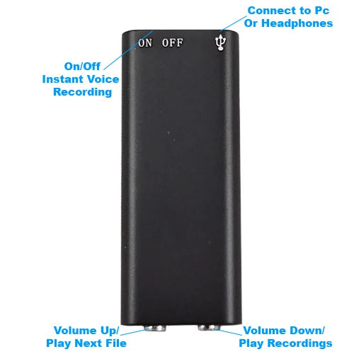 SpyCentre Security Mini Digital Voice Recorder