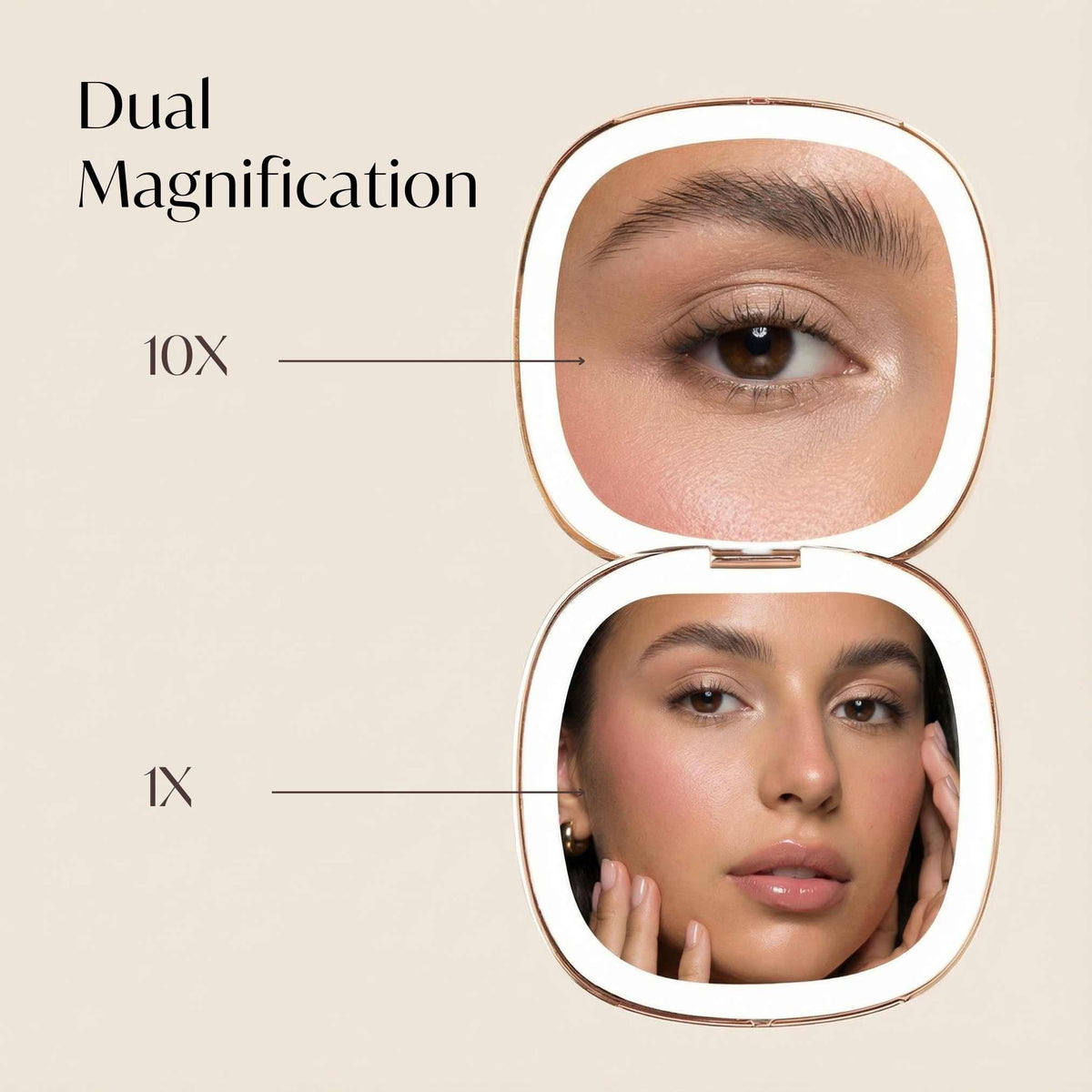 Fancii Rechargeable LED Compact Mirror