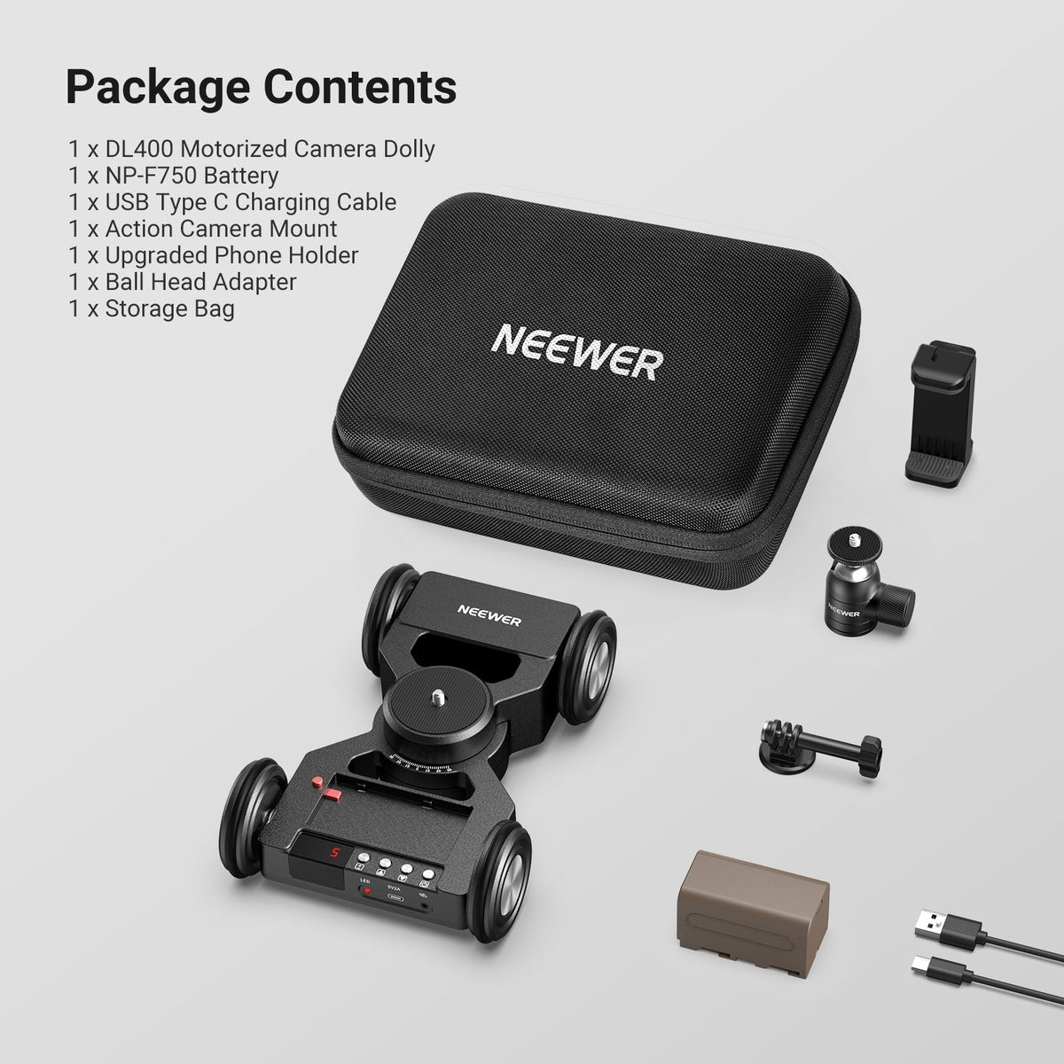 neewer.com Motorized Camera Dolly