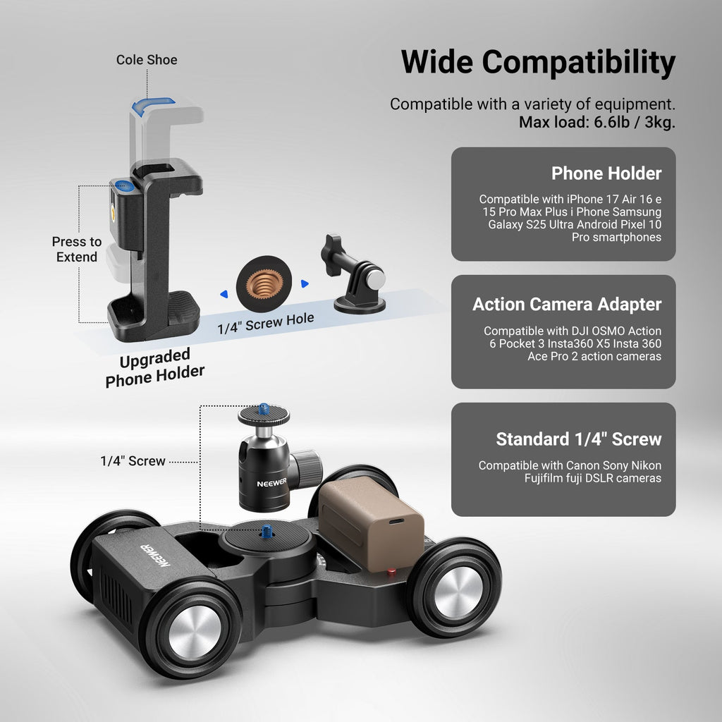 neewer.com Motorized Camera Dolly
