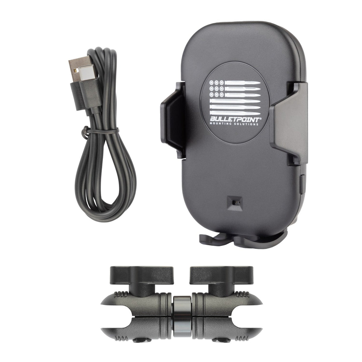 Bulletpoint Mounting Solutions Motorized Wireless Car Phone Charging Cradle