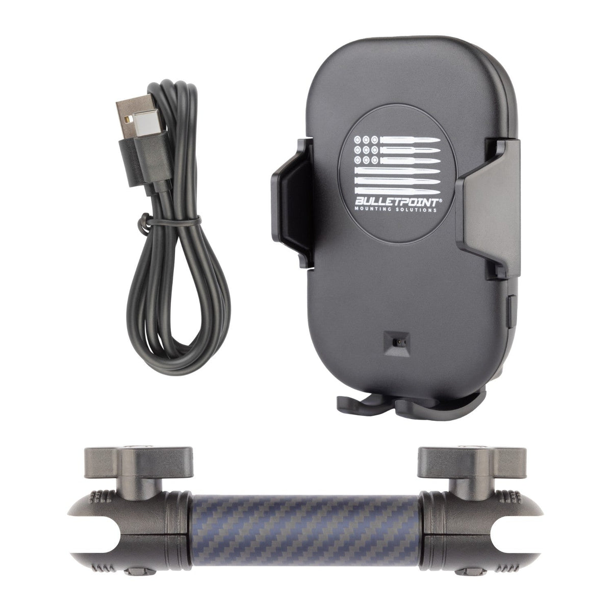 Bulletpoint Mounting Solutions Motorized Wireless Car Phone Charging Cradle