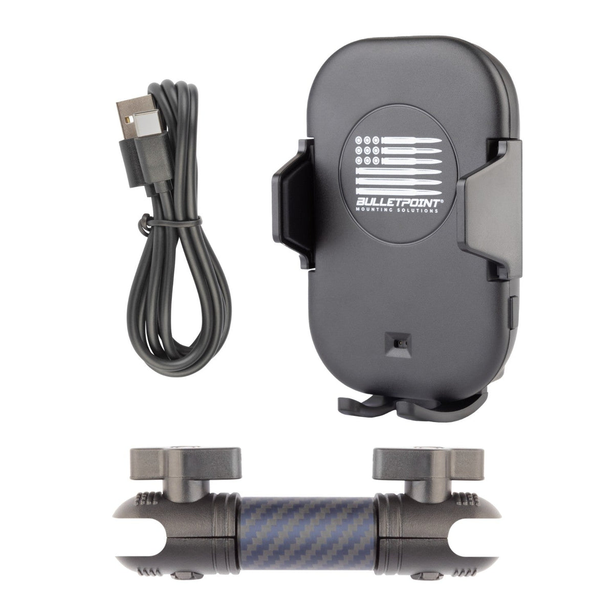 Bulletpoint Mounting Solutions Motorized Wireless Car Phone Charging Cradle