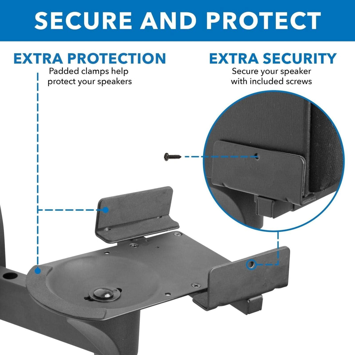 Mount-It! Adjustable Speaker Wall Mounts