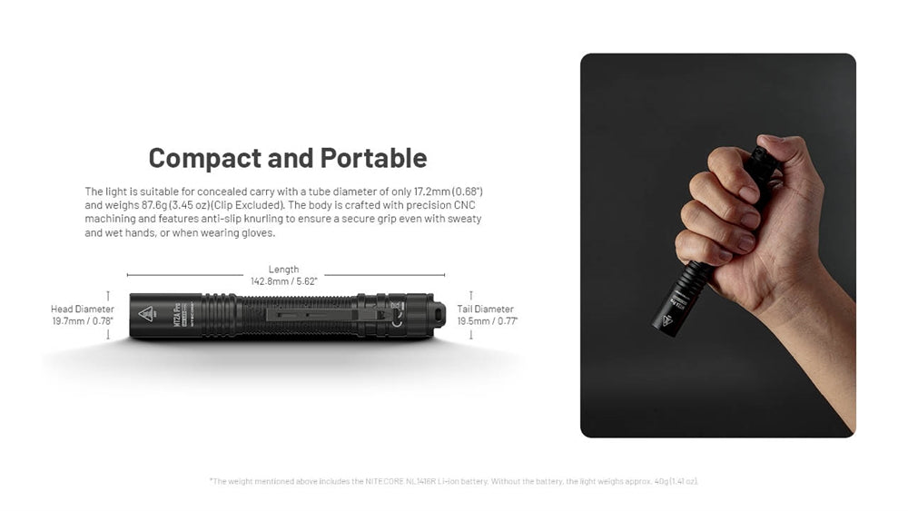 Nitecore Rechargeable Handheld Flashlight