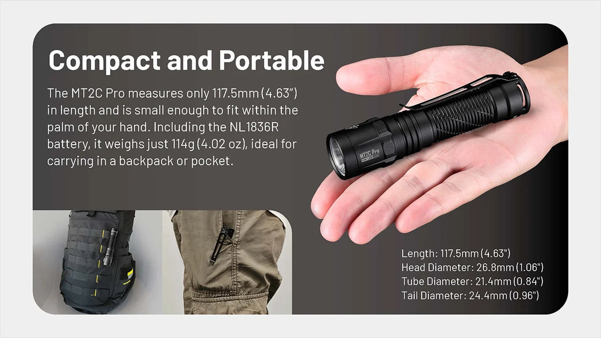 Nitecore Two-Mode Rechargeable Flashlight