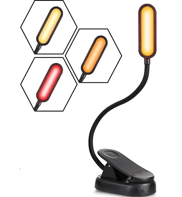 BlockBlueLight Rechargeable Clip Book Light