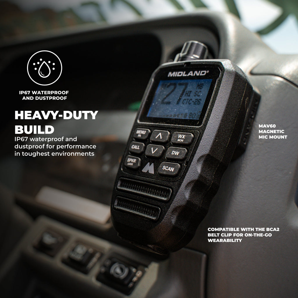 Midland Radio Vehicle GMRS Two-Way Radio Kit