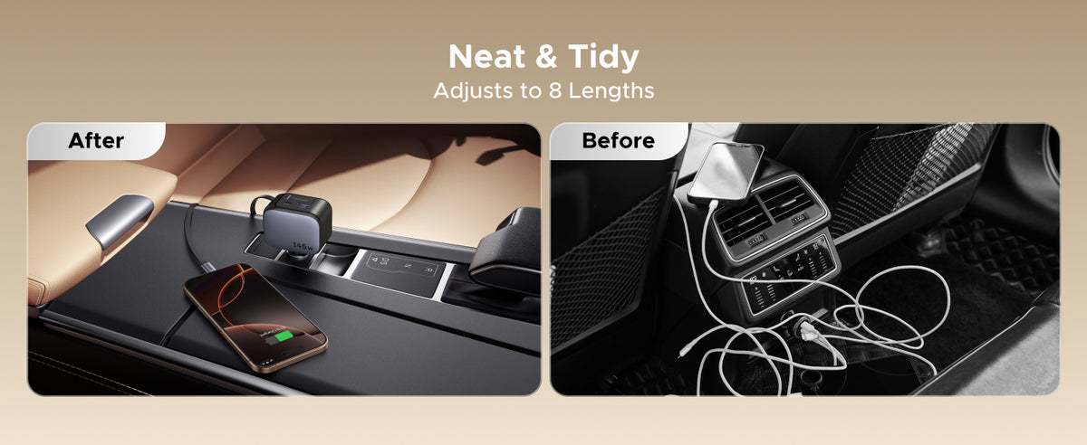 UGREEN US Retractable USB Car Charger