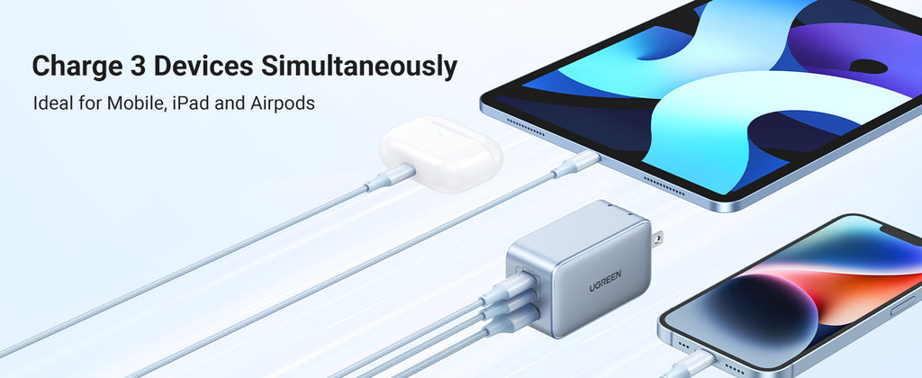UGREEN GaN Wall Charger and Cable Bundle