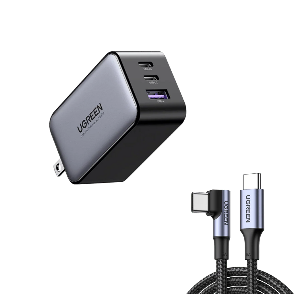 UGREEN GaN Wall Charger and Cable Bundle
