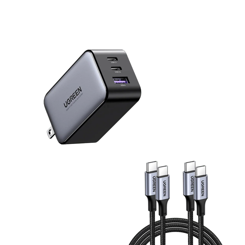 UGREEN GaN Wall Charger and Cable Bundle