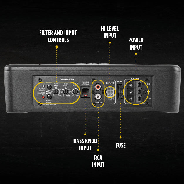 NVX Powered Car Subwoofer