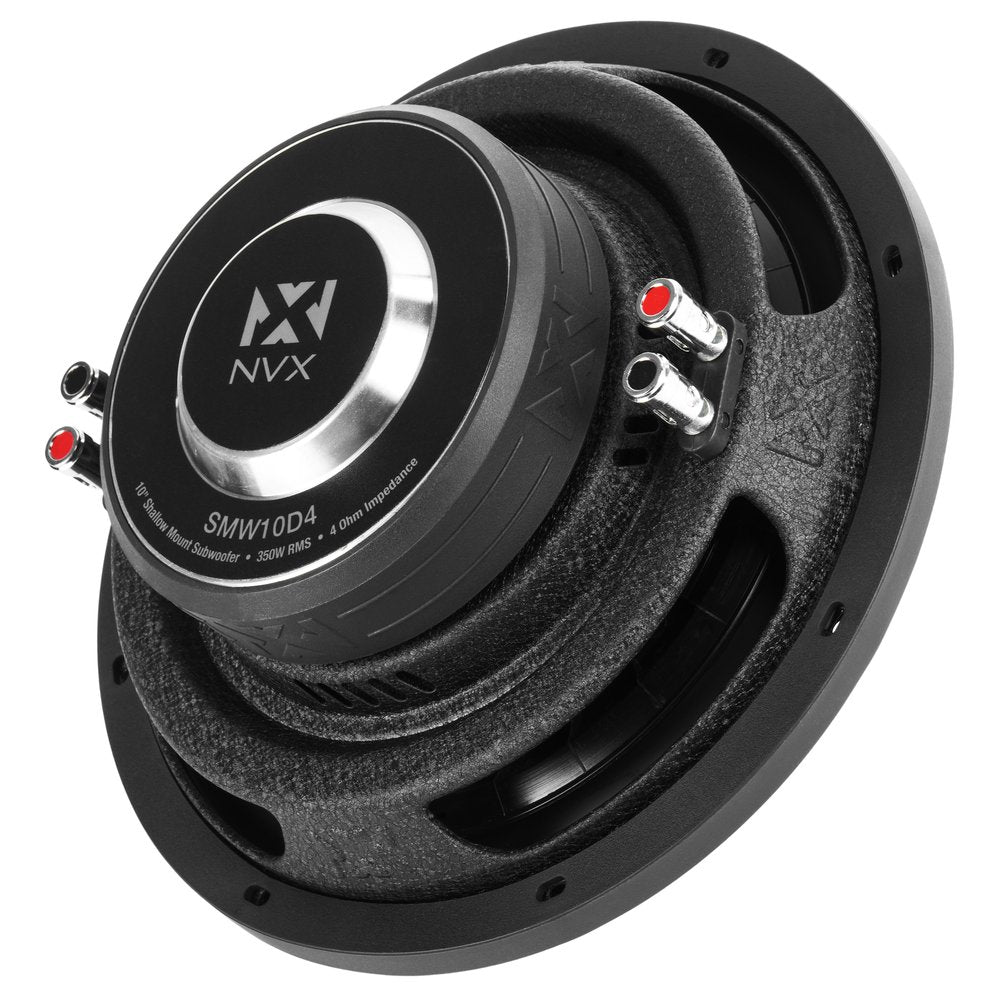 NVX 10-Inch Shallow-Mount Car Subwoofer