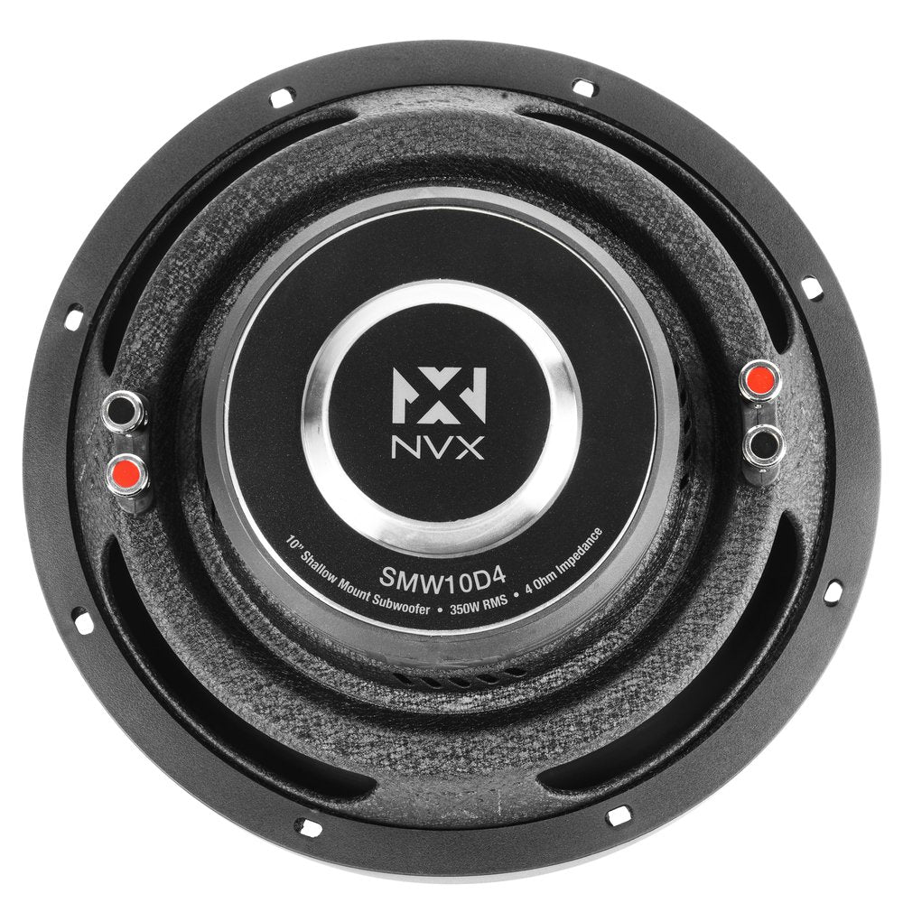 NVX 10-Inch Shallow-Mount Car Subwoofer