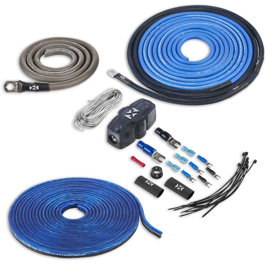 NVX 4-Gauge Amplifier Wiring Kit