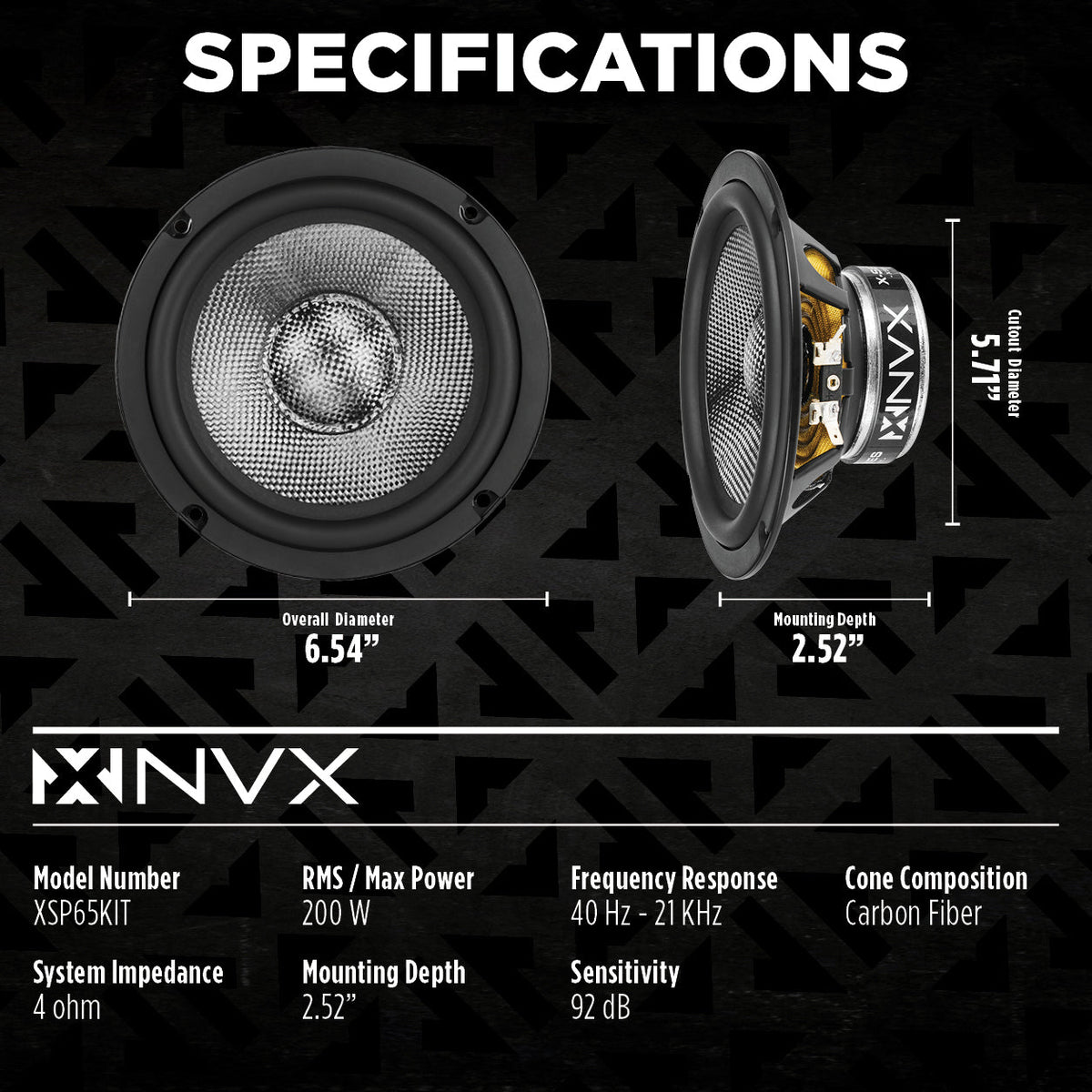 NVX Vehicle Component Speaker System