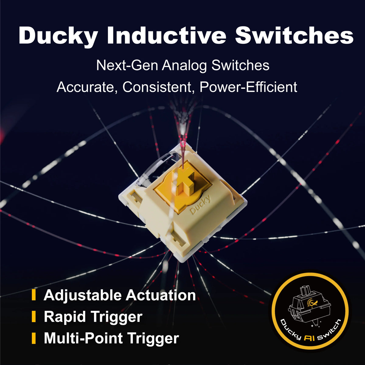 Ducky Wireless Inductive Keyboard
