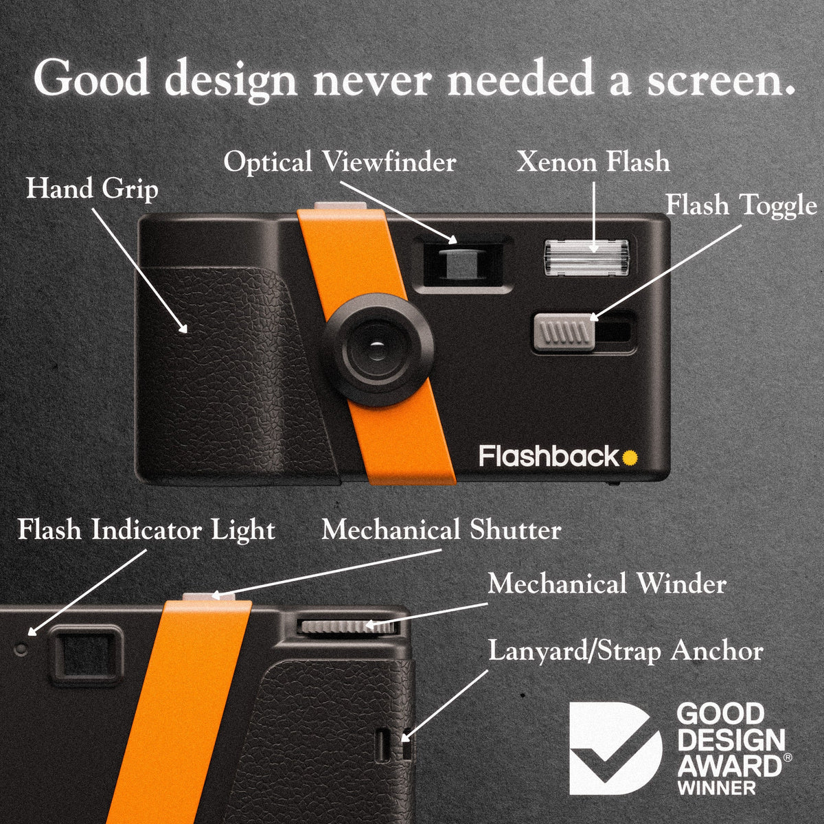 Flashback Reusable Point-and-Shoot Digital Camera