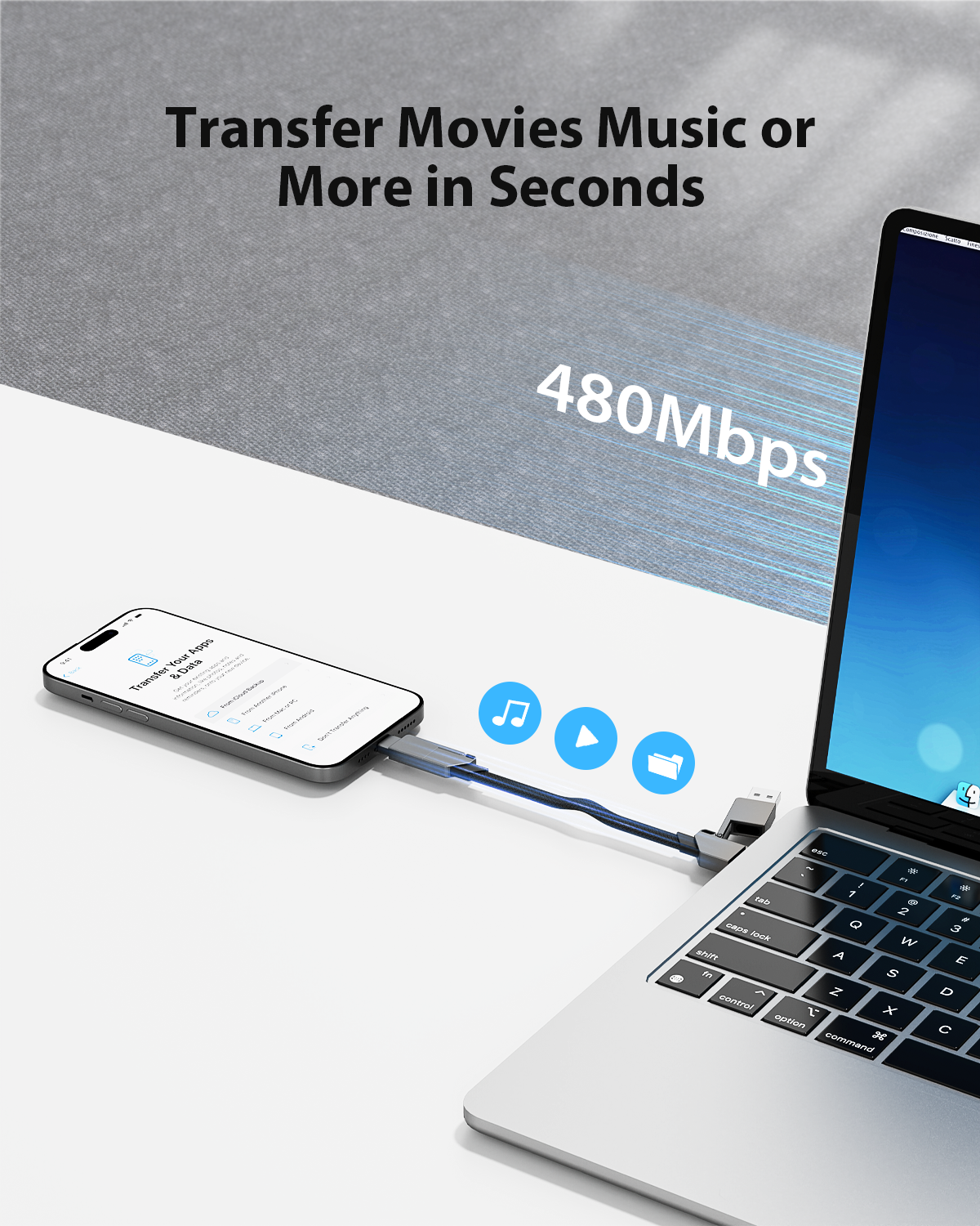 SKEGIC Multi-Connector USB Cable