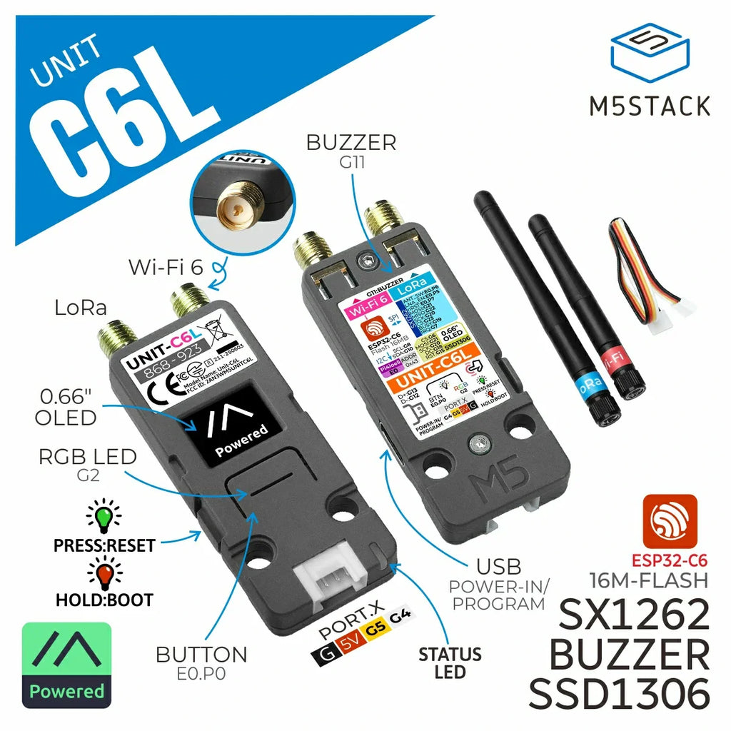 M5Stack LoRa Meshtastic Communication Unit