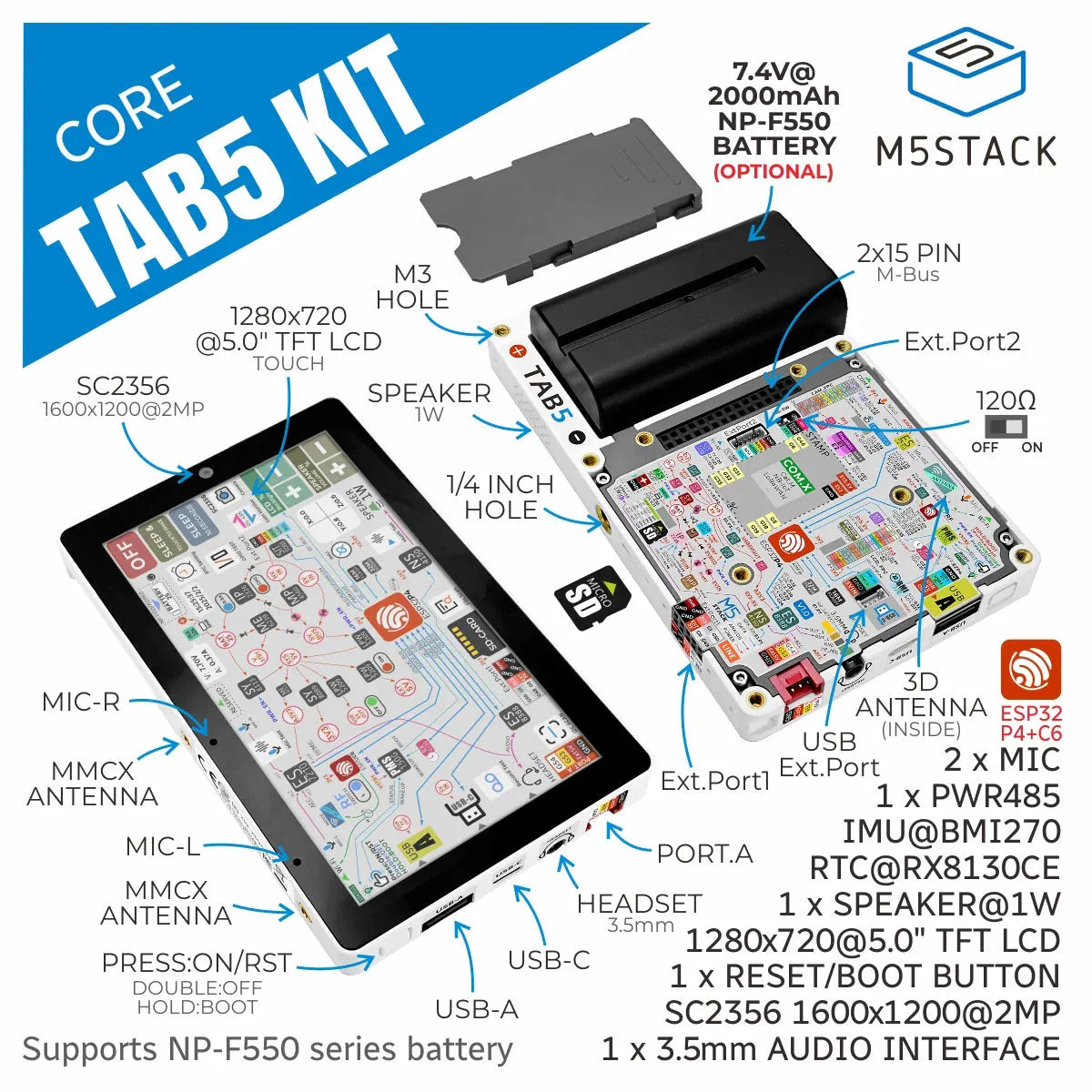M5Stack ESP32-P4 IoT Development Kit